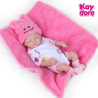 11 Inch 28 Cm Lifelike reborn baby doll Small Newborn Toys Silicone Soft Birthday Gifts Simulation Playmate Toddler