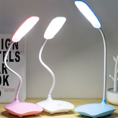【TaroBall】Bendable Dimmable LED Eye Protection Table Lamp Reading Night Light Working Study Bedside Book Light Reading Lamp Travel Bedroom Light Adjus