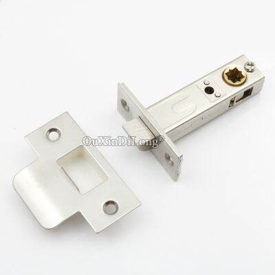 【hot】┋  2PCS 304 Steel Copper European Mortise Door Lock Cylinder Entrance Tongue Latches   Bolts Repair Parts