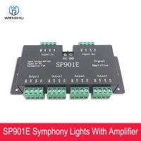 DC5-24V SP901E ตัวควบคุม LED SPI สัญญาณ4CH กลุ่มเครื่องขยายเสียงเหมาะสำหรับ WS2811 WS2812B APA102 DMX512แถบ