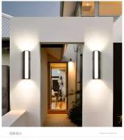 Led outdoor wall garden outdoor corridor hallway stairs villa garden wall pillars double foco led sconce waterproof terrance