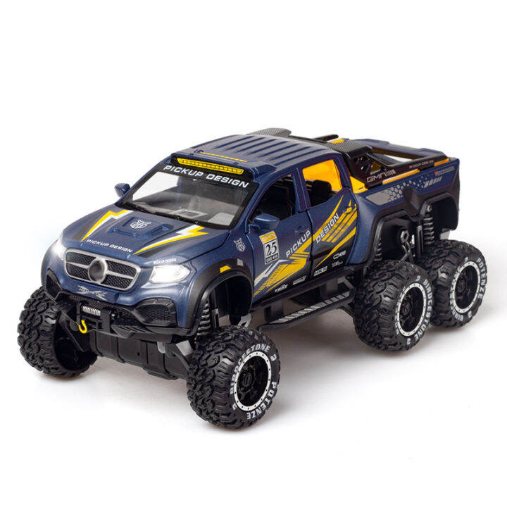 ใหม่128-x-class-exy-6x6ยางรถยนต์รุ่นแม็กซ์-die-cast-โลหะของเล่นรถออฟโรดด้วยเสียงและแสงของที่ระลึกคอลเลกชันสำหรับเด็ก