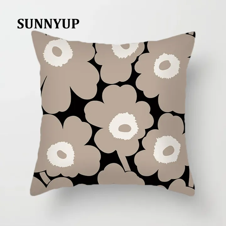 SUNNY Marimekko Pillowcase Peach Skin Plant Series Cushion Cover Decorative  Polyester Flower Print Throw Pillow Cover 45*45 Home Decor Square Living  Room Pillowcase|Cushion Cover | Lazada Singapore