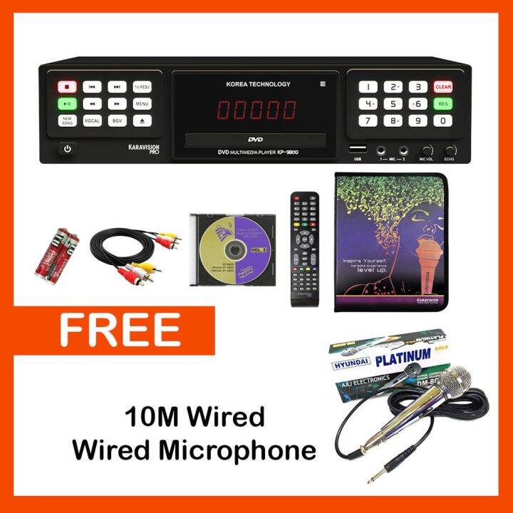 Original Karavision Pro KP9800 Ninong DVD Karaoke Player w/ Free Microphone Lazada PH