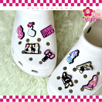 ตัวติดรองเท้า Crocs Jibbitz  ลาย BLACK PINK สินค้าพร้อมส่งจากไทย จัดส่งเร็ว