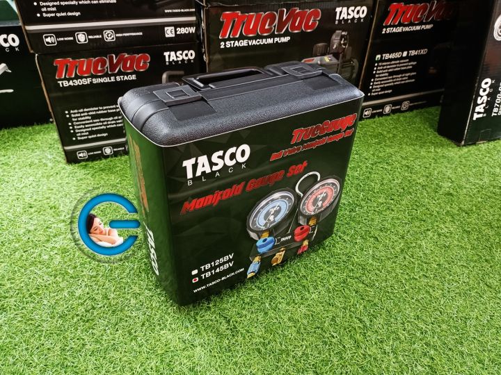 tasco-tb145bv-เกจคู่พร้อม-สายชาร์จน้ำยา-r32-r410a-tasco-manifold-gauge-ใช้กับน้ำยา-r32-r410a-น้ำยาแอร์บ้านรุ่นใหม่