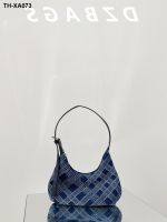 Axillary bag cowgirl blue grid French style joker han edition 2023 new tide