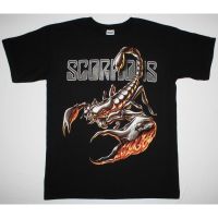 Hot sale Scorpions band graphic Mens 100% Cotton Round Neck Short Sleeve T-Shirt  Adult clothes