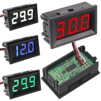 New 50pcs/lot 3 Wire Red/Blue/Green 0.56" DC0-100V External Power Supply Digital Led Display Voltmeter with Reverse Protection