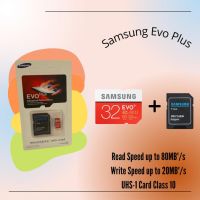 การ์ดหน่วยความจํา Samsung MicroSD 32 และ 64GB EVO PLUS 100MB/s