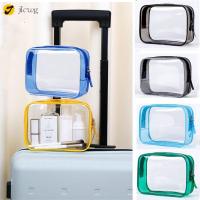 JLCWG ที่เก็บของ ถุงซักล้าง Beauty Case Travel Organizer กระเป๋า PVC เคสแต่งหน้าแบบใส ที่วางเครื่องสำอางเสริมสวย