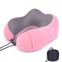 U Shaped Travel Neck Pillows Memory Foam Soft Slow Rebound Space Travel Pillow Cervical Healthcare Bedding For Airplane Train