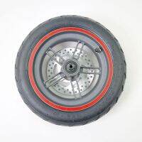 Electric Scooter 8.5 Inch Inflatale Rear Wheel Tire Aluminum Alloy Wheel Hub 110Mm Brake Disk Set for M365 / 1S