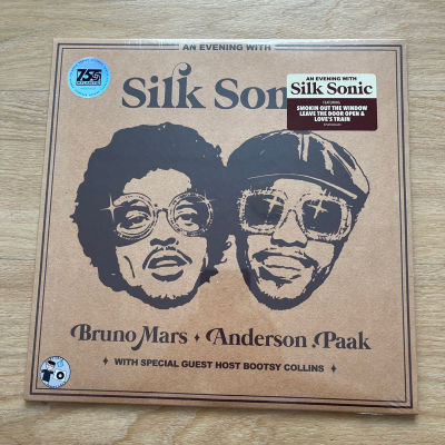 แผ่นเสียง  Silk Sonic – An Evening With Silk Sonic **Limited Edition, Bonus Track 10 เพลง,US แผ่นเสียง มือหนึ่ง ซีล
