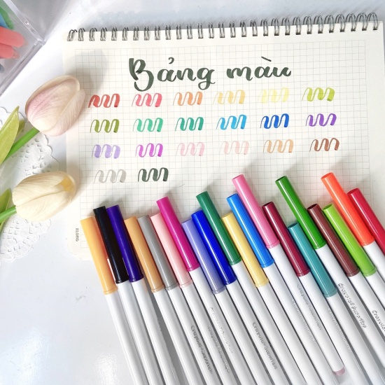 Set 20 cây crayola supertips washable marker 20 màu viết calligraphy đầu - ảnh sản phẩm 1