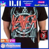 เสื้อวง SLAYER เสื้อวินเทจ ผ้าร้อยแท้ สเลเยอร์ ไซส์ยุโรป RDM1507