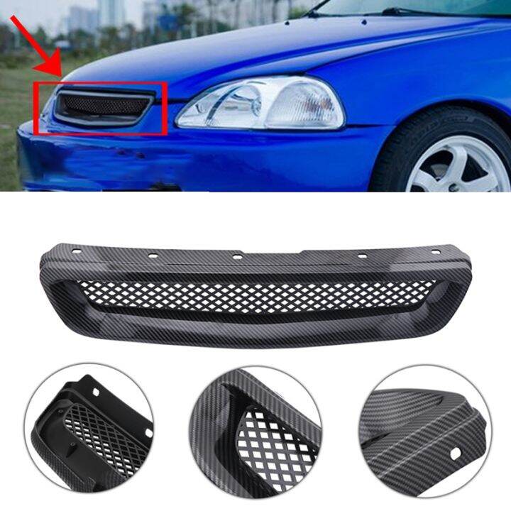 car-carbon-fiber-mesh-abs-front-hood-grille-grill-for-96-98-honda-civic-ej-ek-jdm-type-r