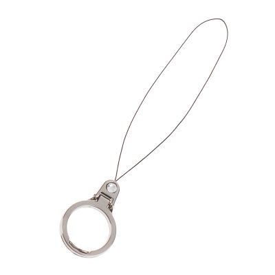 yizhuoliang 1PC 2 in 1 Metal Ring lanyard ผู้ถือโทรศัพท์ lanyard keycord Finger Mobile Stand