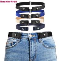 Belts for Women Man Buckle-Free Waist Jeans Pants No Buckle Stretch Elastic Waist Belt for Men Invisible Belt Garment Clips