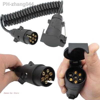 7 Pin Towing Trailer Light Edge Extension Cable Truck Caravan Plug Socket Cord