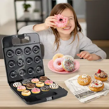 Mini Donut Maker 8 Holes Non-Stick 1400W Donas Maker Machine For