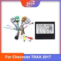 อะแดปเตอร์สายไฟแอนดรอยด์16PIN เครื่องเสียงรถยนต์พร้อมกล่อง Canbus สำหรับ Chevrolet Cruze 2017บังเหียนมีสาย