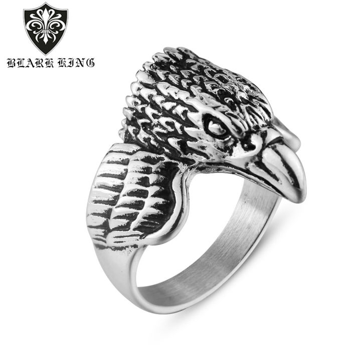 เครื่องประดับส่วนบุคคลสแตนเลสบุรุษ-dominatric-eagle-ring-แหวนแฟชั่น-eagle-obpc