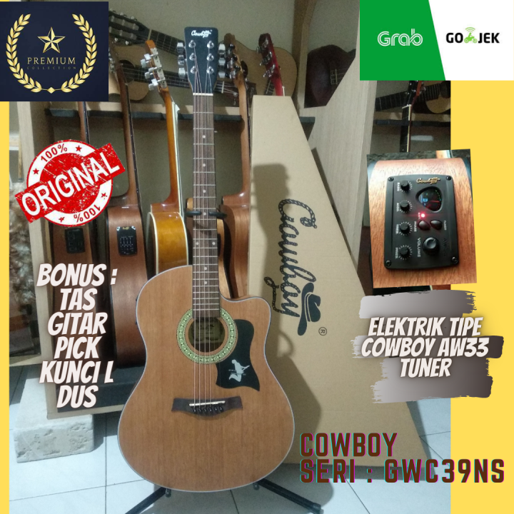 Gitar Akustik Elektrik Cowboy Tipe Gwc Ns Na Original High Quality