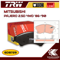 ผ้าเบรคหน้า TRW สำหรับ MITSUBISHI PAJERO 2.5D 4WD 86-90 (GDB729)