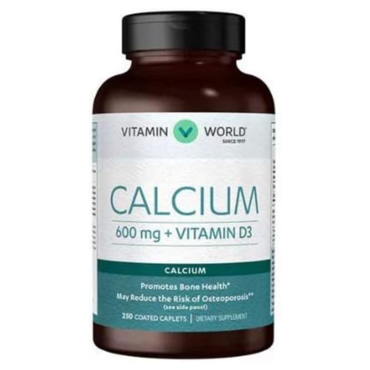 Vitamin World Calcium 600mg + Vitamin D3 250 Coated caplets Lazada PH
