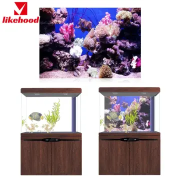 Premier Plants Aquarium Fish Tank Background Black Sticker Poster for  Aquarium Background (2 Feet Height & Length) : : Pet Supplies