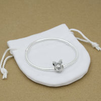 basic chain pan DIY bracelet silver color silver plate serpentine high density snake chain