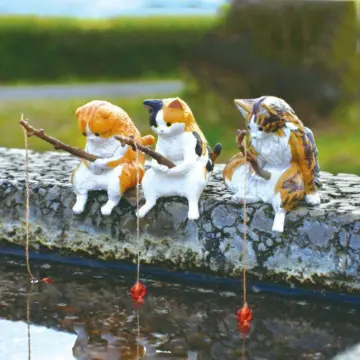 Fishing Cat Figurines