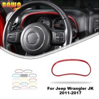 BAWA Car Instrument Panel Trim Dashboard Decoration Cover Ring for Jeep Wrangler JK 2011-2017 Interior Mouldings