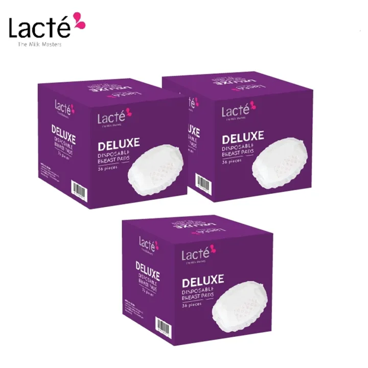 Lacte Deluxe Disposable Breast Pad 36's Lazada