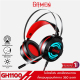 [ประกัน 1 ปี] GAMEN GH1100 Pro Black Gaming Headset หูฟังเกมมิ่ง หูฟังพร้อมไมโครโฟน หูฟังไฟRGB - [Kit IT]