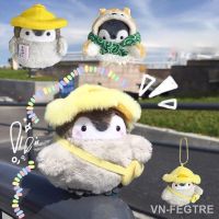 Cartoon Tourist Hat Penguin Keychain Cute Penguin Plush Key Ring For Girls Gifts Creative Taiyaki Design School Bag Keychain