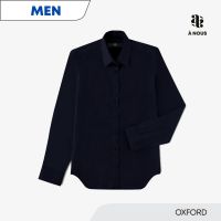 À NOUS - MEN SHIRT - Slim Fit - Oxford (Navy) / เสื้อเชิ๊ต ทรงพอดีตัว ผ้าอ๊อกฟอร์ต สีกรมท่า