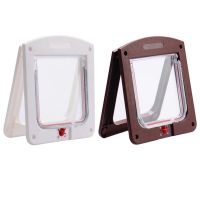 Lockable Cat Door Cat Flip Indoor and Outdoor Door Weatherproof Pet Cat and Dog Suitable for Window Wall Cleaning Tools