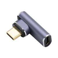 Usb4รับน้ำหนัก140W 40Gbps Usb4ประเภท C ตัวผู้ไปยังตัวเมียตัวเชื่อมแม่เหล็กอะแดปเตอร์วิดีโอ8K สำหรับโทรศัพท์ตัก