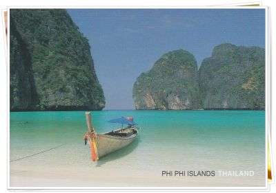 (SC-68) - โปสการ์ด/Postcard อ่าวมาหยา เกาะพีพีเล จังหวัดกระบี่ #สถานที่ท่องเที่ยว ประเทศไทย