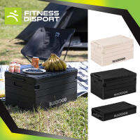 Fitness Life [COD] Blackdog กล่องเก็บของ [60L] แคมป์ปิ้ง กลางแจ้ง พับเก็บได้ - สีดำ/ขาว (60L) Camp Storage Trunks LSF580