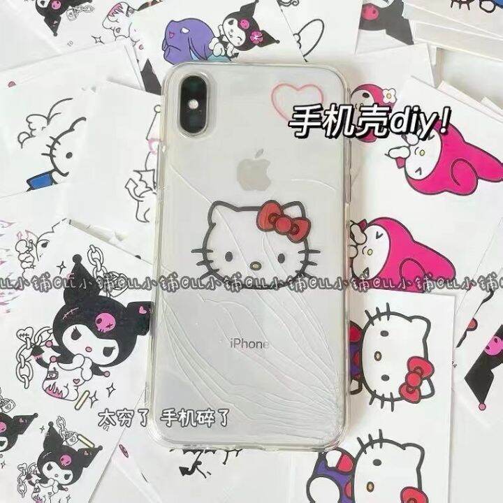 bm-สติ๊กเกอร์ดิบสติ๊กเกอร์รอยสัก-hello-kitty-melody-sanrio-kulomi-กันน้ำติดทนนานการ์ตูนสติ๊กเกอร์รอยสักน่ารักการเรียนรู้