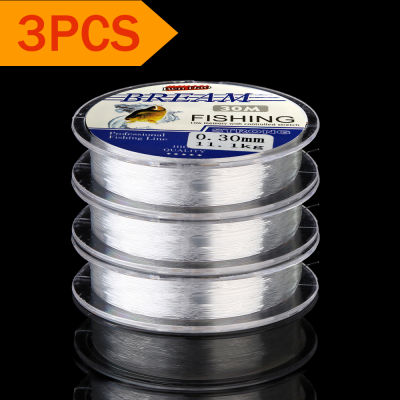 3PCS Fishing Line Fluorocarbon Coated Leader Line Nylon Strong Fishing Wire Monofilament-Line Japan Mater for Carp Fishing Line