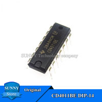 10Pcs Original CD4011BE DIP-14 CD4011 DIP14สี่2-Input ประตูNAND Logic ชิปใหม่เดิม