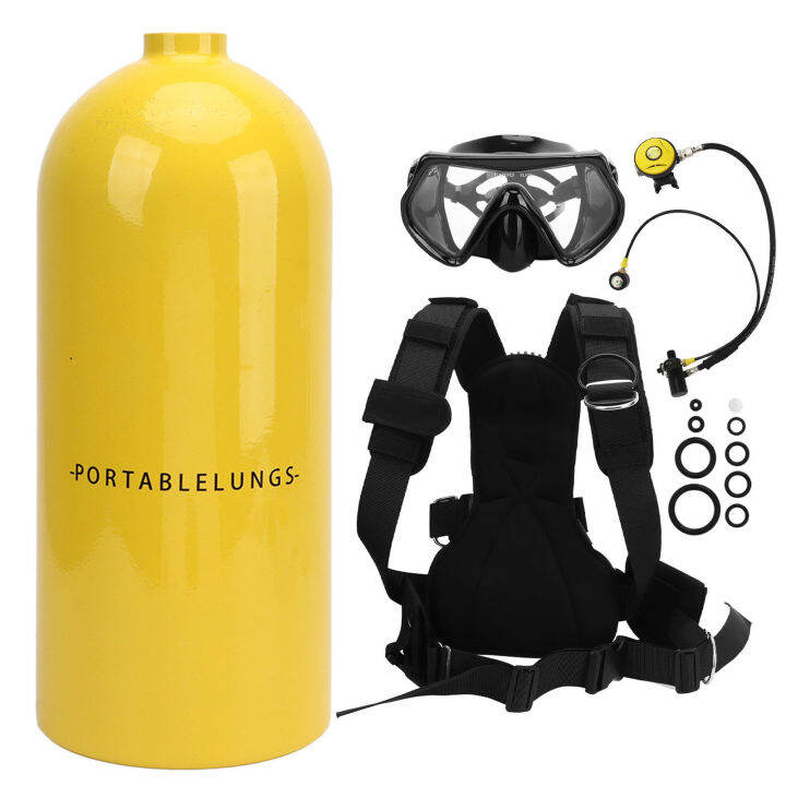 Scuba Tank Kit 3L แบบพกพา 30 ถึง 50 นาทีหายใจกระบอกออกซิเจนขนาดเล็ก