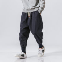 Cweaovni Mens Linen Jogging กางเกง Hip Hop Harem Streetwear ฤดูใบไม้ผลิและฤดูร้อนใหม่เกาหลีแฟชั่นกางเกงลำลองกีฬา Sweatpants