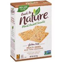 Black to Nature Plant Based Snacks Gluten Free Multi-Seed Rice Thin Crackers แบล็ค ทู เนเจอร์ กลูเตร ฟรี มัลติ ซีด แครกเกอร์ 113g.