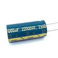 2pcs/lot 22000uf16V Low ESR/Impedance high frequency aluminum electrolytic capacitor size 18*40 16V 22000uf 20% Electrical Circuitry Parts