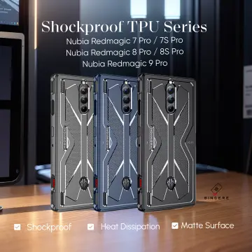 For RedMagic 9 Pro Case RedMagic9 Pro Plus Cover Soft TPU Frame PC Bumper  Shield Phone Cases For Red Magic 9 Pro Pro+ Funda